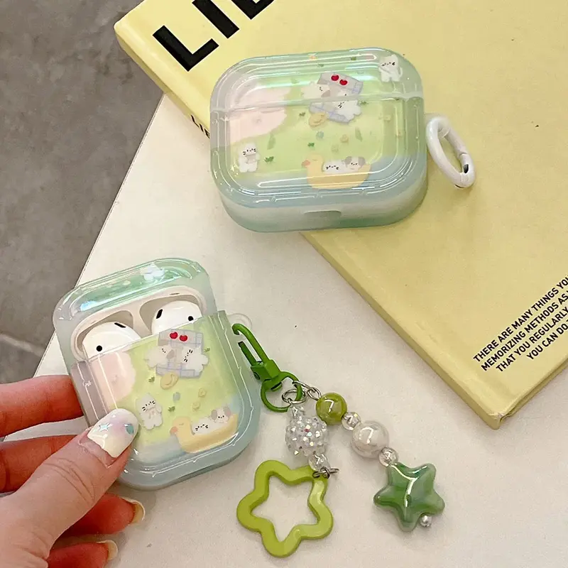 Kitty and Puppy Picnic AirPods Charger Case Cover (2 Designs)