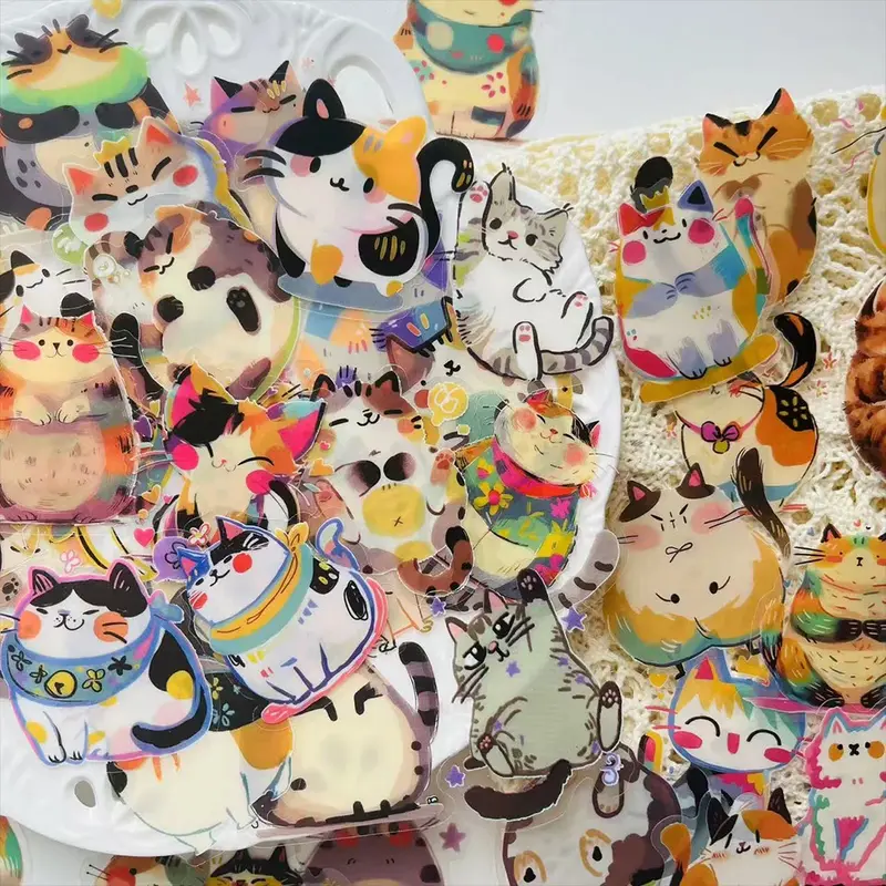 Kitty Cat Sticker Set (50 Stickers)
