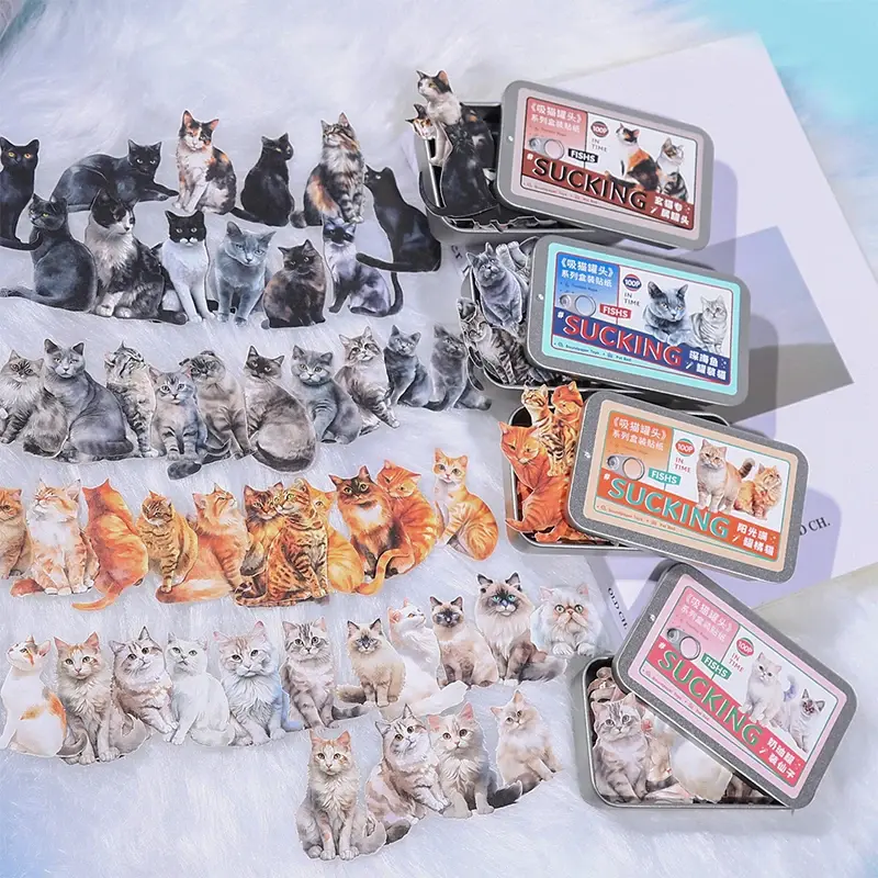 Kitty cat Sticker Tin (100 Stickers)