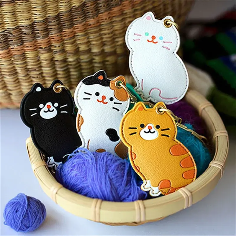 Kitty Keychain with AirTag Pouch (4 Designs)
