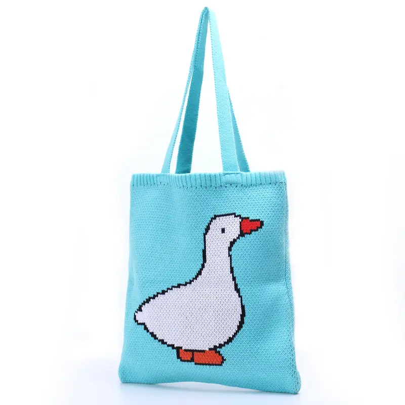 Knitted Goose Tote