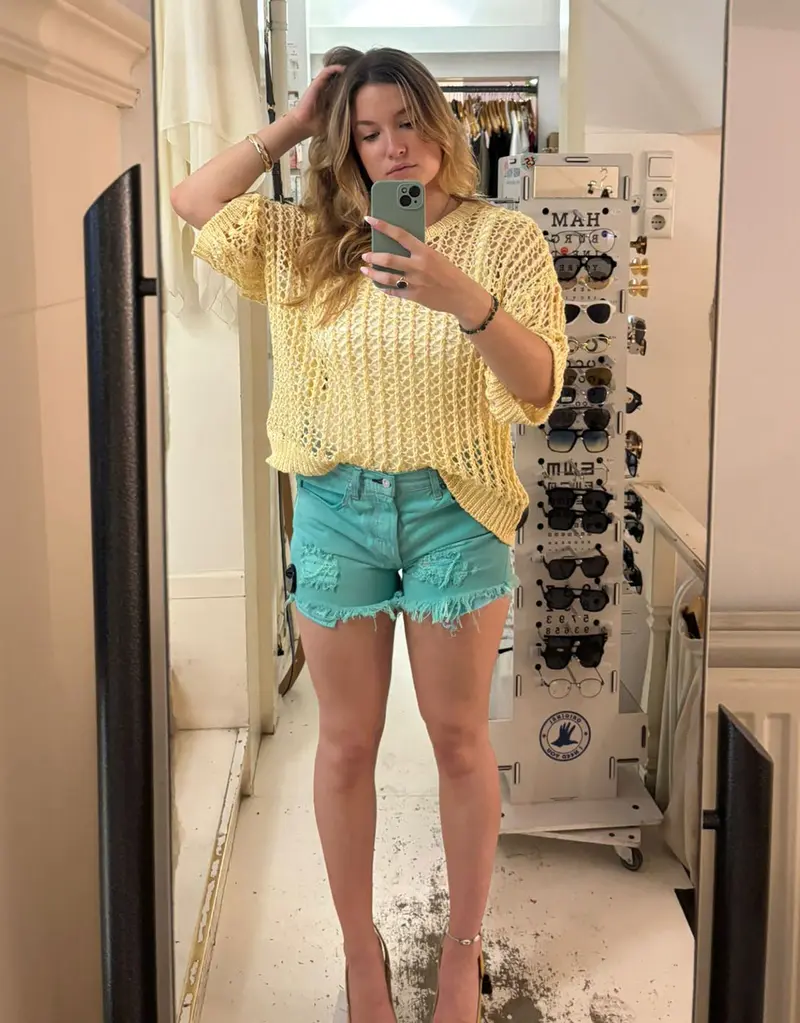 Knitted sparkly top