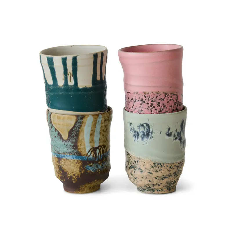 Koffie Kopjes Artist Ceramics (set van 4)