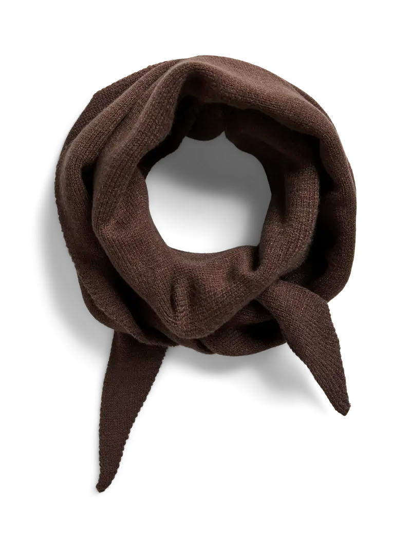 Komma triangel scarf hot fudge