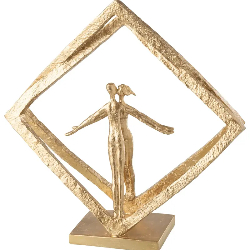 Koppel In Raam Modern Resine Goud J-Line