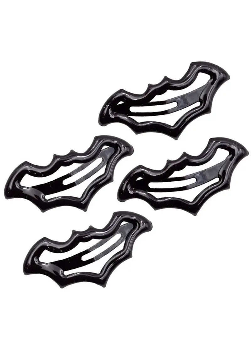 Kreepsville Bat Snap Hair Clips Black