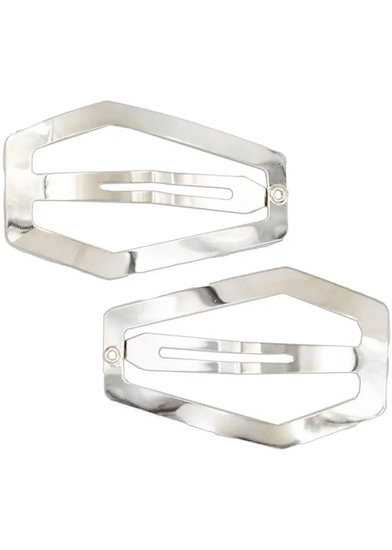 Kreepsville Coffin Snap Hair Clips Silver