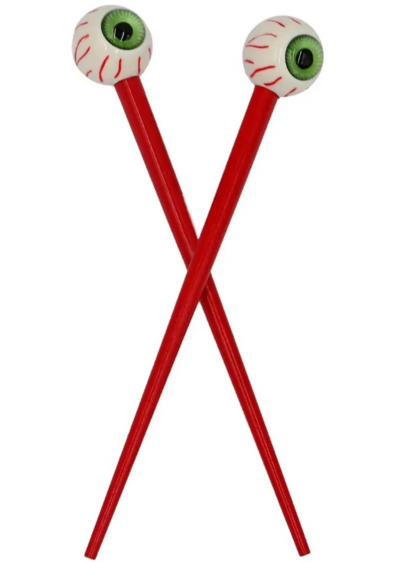 Kreepsville Eyeball Hair Sticks Green
