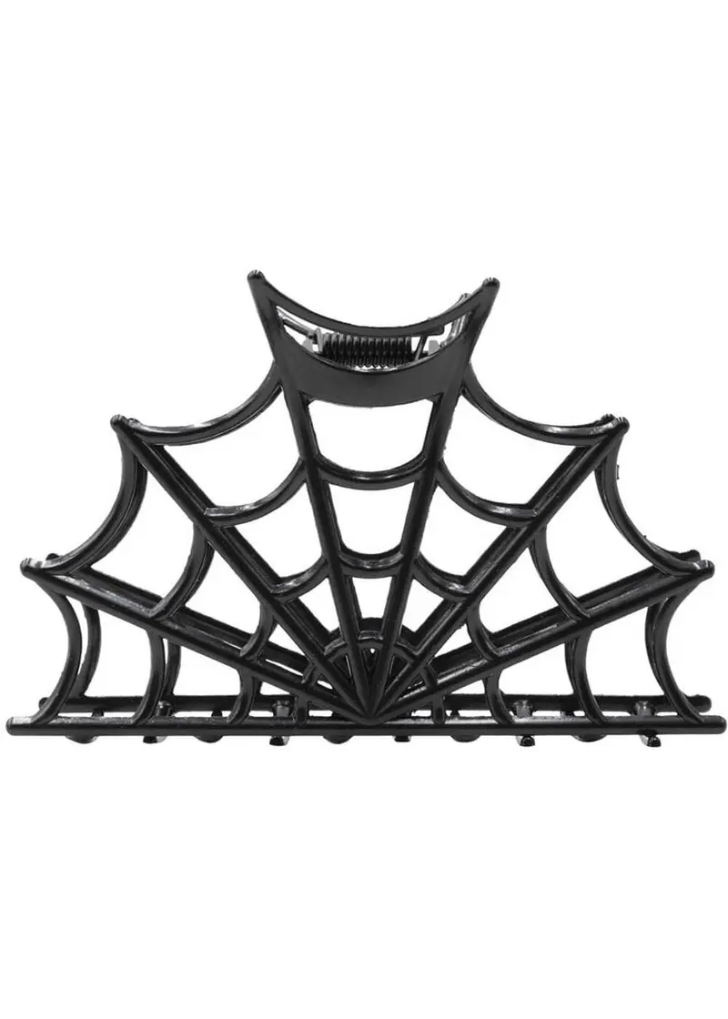 Kreepsville Spiderweb Haarclip Black