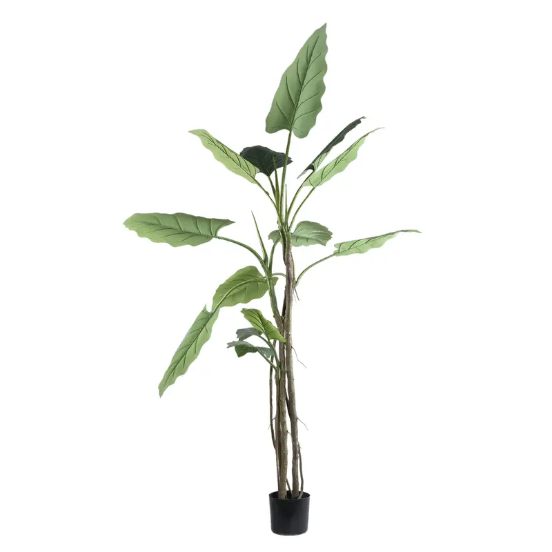 Kunstplant Philodendron Groen In Zwarte Pot Large PTMD