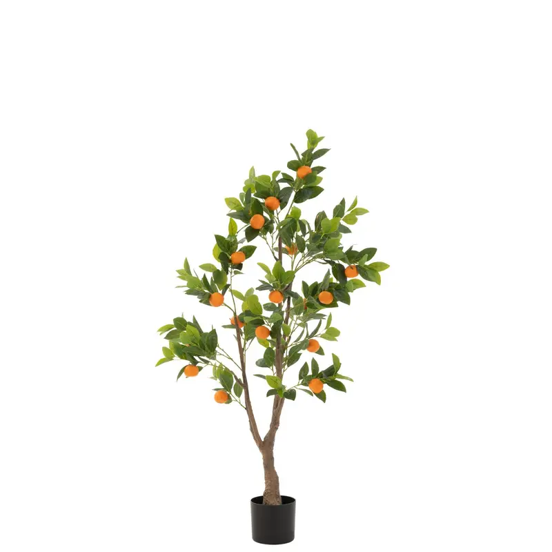 Kunstsinaasappelboom In Pot Oranje/Groen Large H130cm J-Line