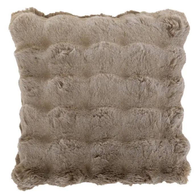 Kussen Wave Polyester Taupe 45x45cm J-Line