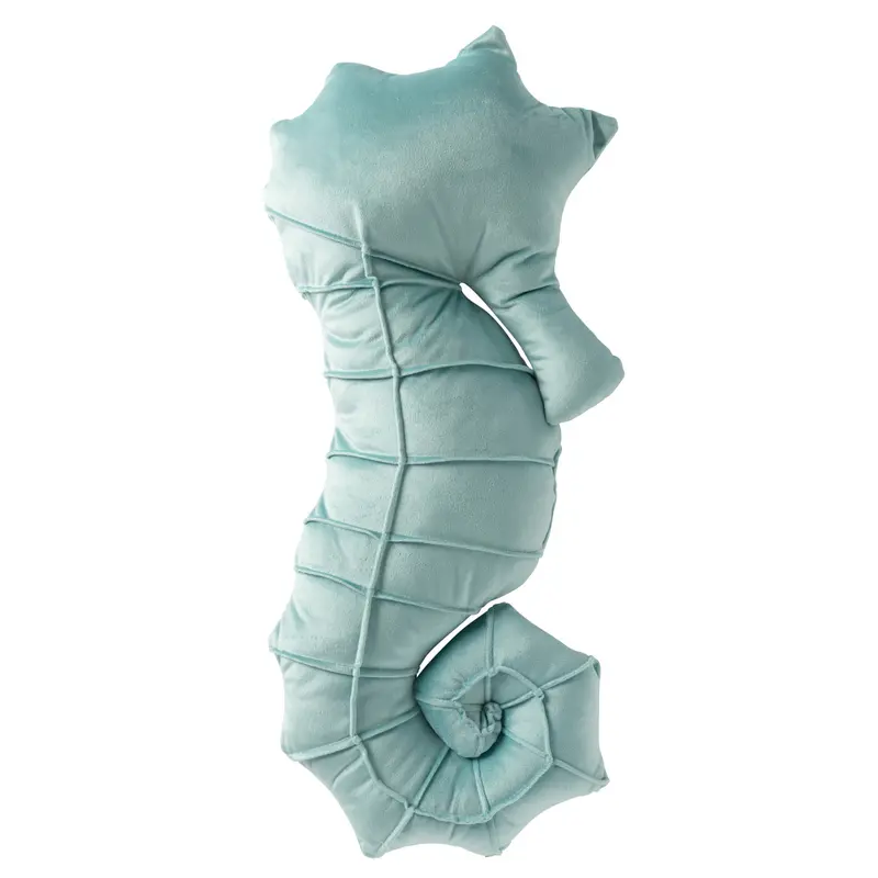 Kussen Zeepaard Polyester Turquoise J-Line