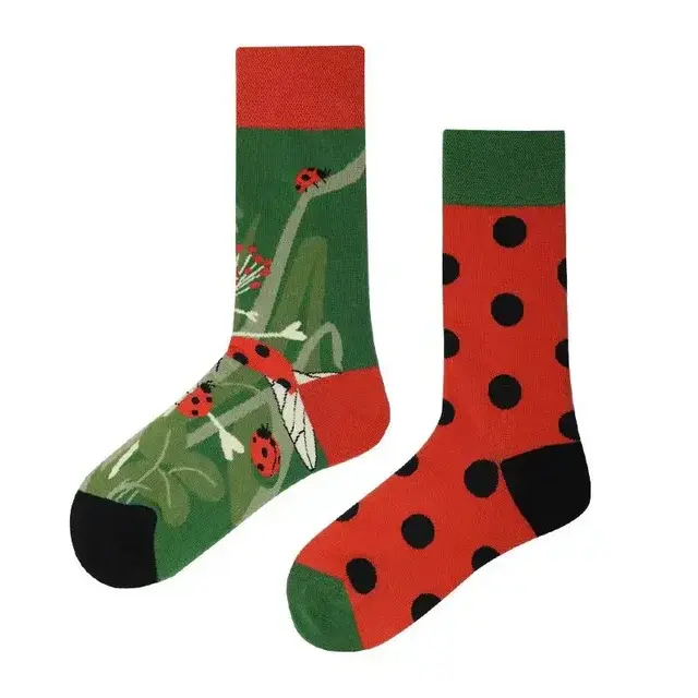 Ladybird Mismatched Crew Socks