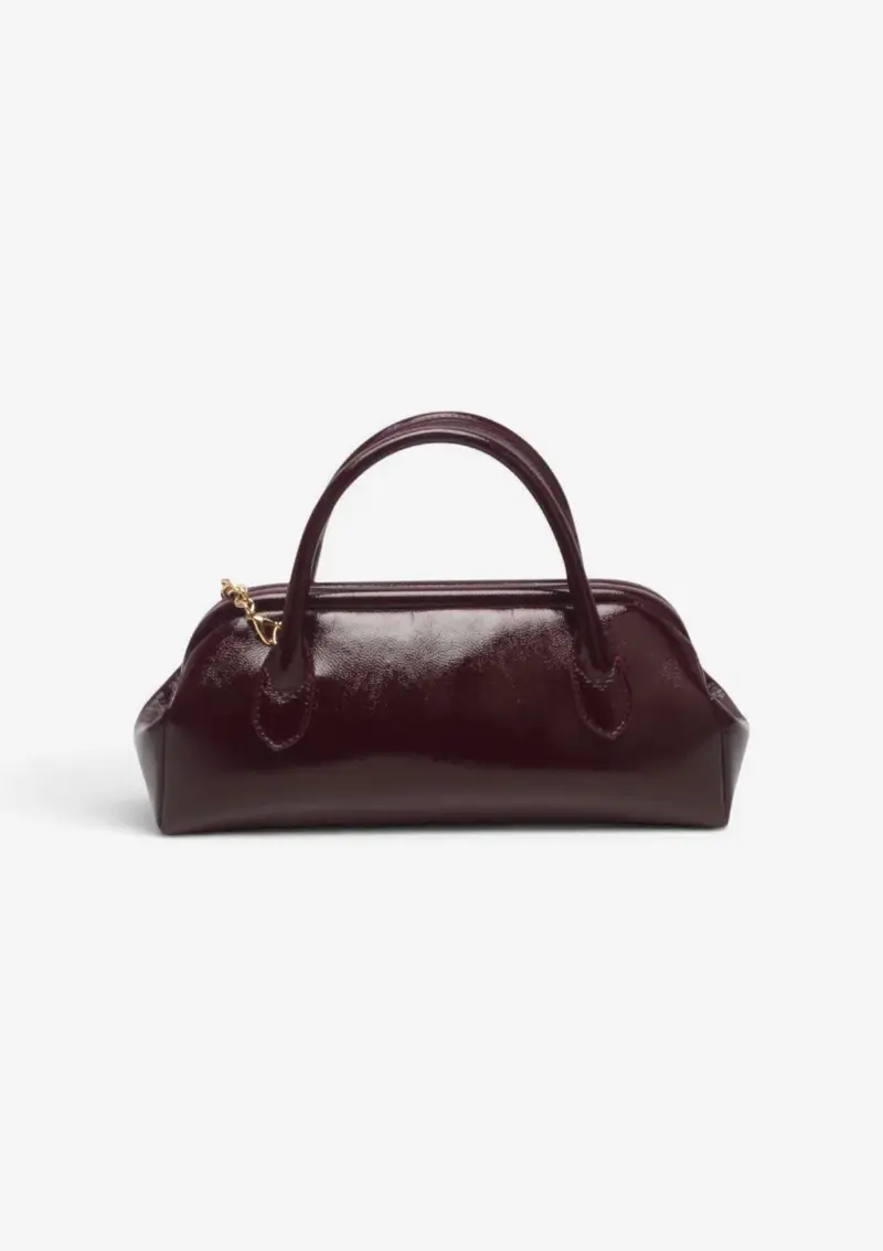 Lak tas bordeaux rood