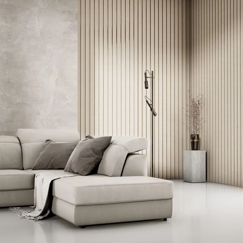 Lamelio 3D wandpaneel - Amber Beige