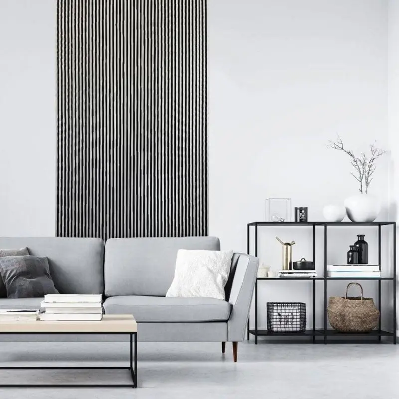 Lamelio Houtlook Wandpaneel - Asti Zilver