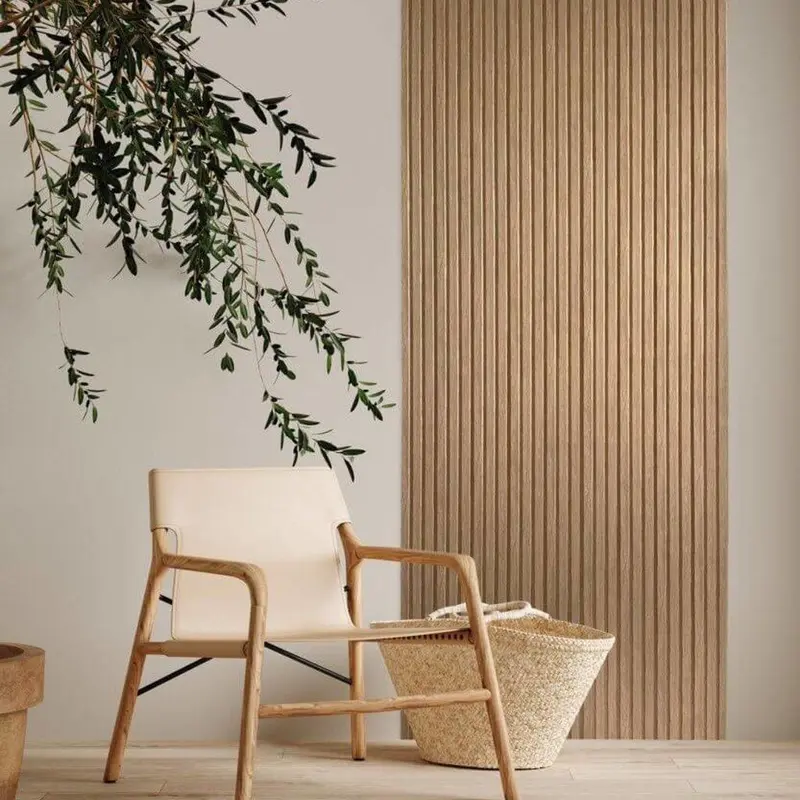 Lamelio Houtlook Wandpaneel - Olmo Eiken Goud