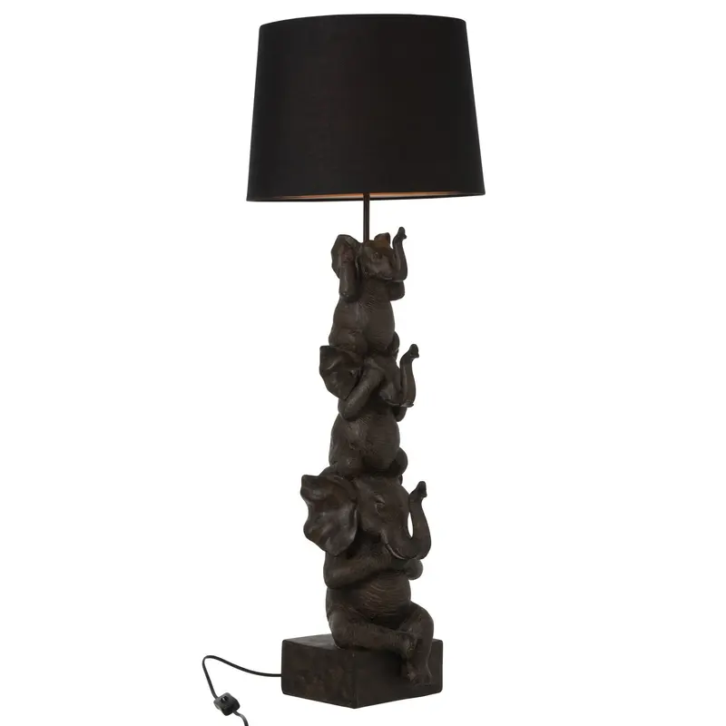 Lamp 3 Olifanten Pol Bruin J-Line