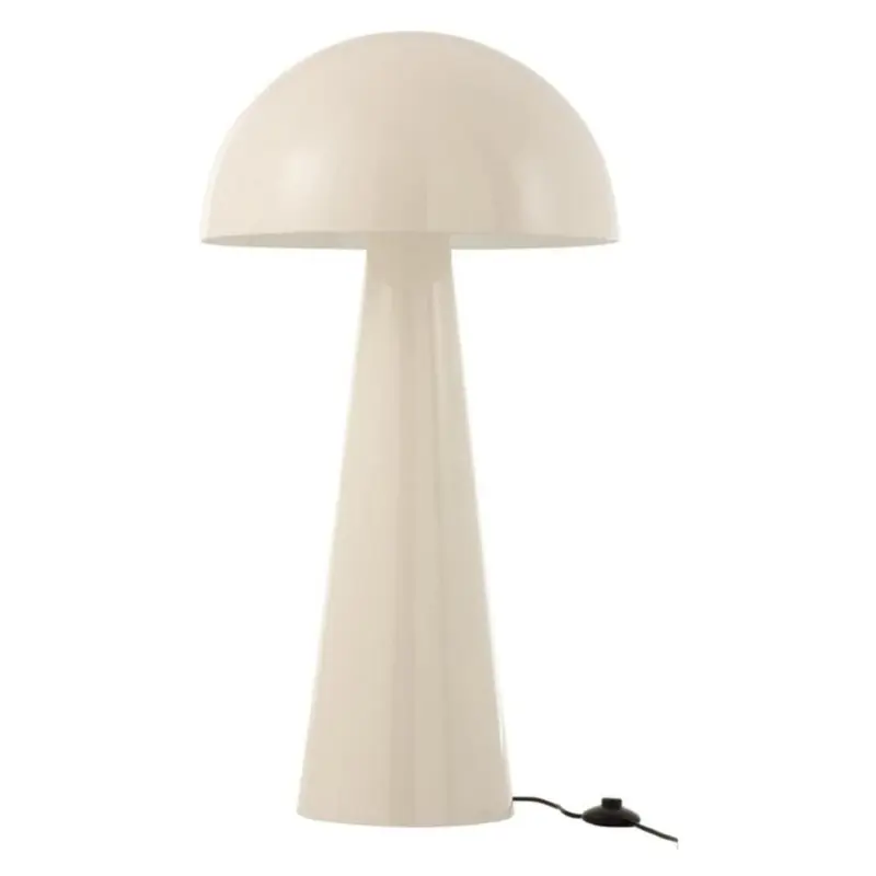 Lamp Paddenstoel Metaal Blinkend Wit Extra Large J-Line