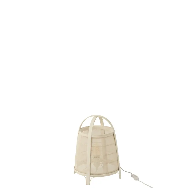 Lamp Rya Katoen/Bamboe Wit Small