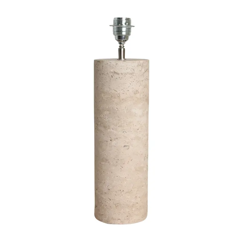 Lampvoet Travertine Rond Raw Materials