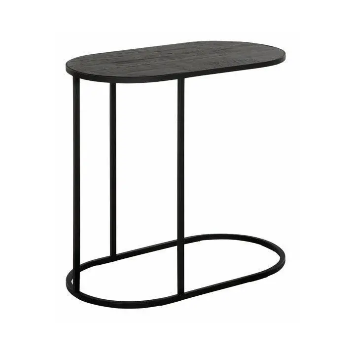 Laptoptafel Highlight Terra Gerecycled Teakhout Zwart DTP Home