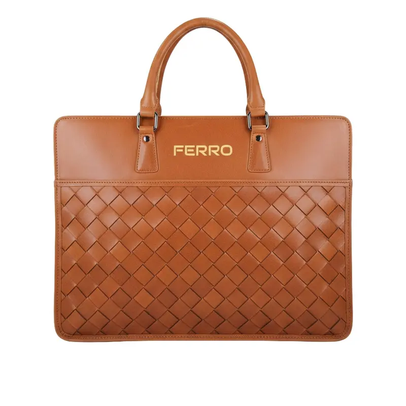 Laptoptas cognac PHIL