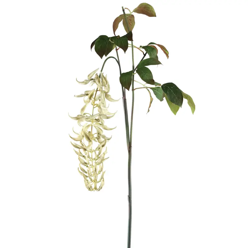 Leaves Plant White Strongylondon Spray 105x60x150cm PTMD