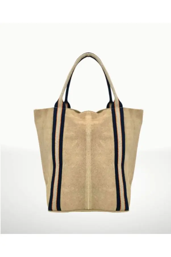 Lederen totebag