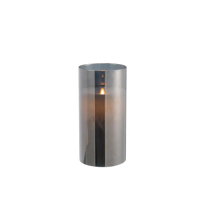 Ledlamp Blinkend Glas Grijs Medium