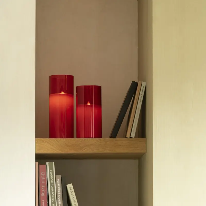 Ledlamp Blinkend Glas Rood Medium
