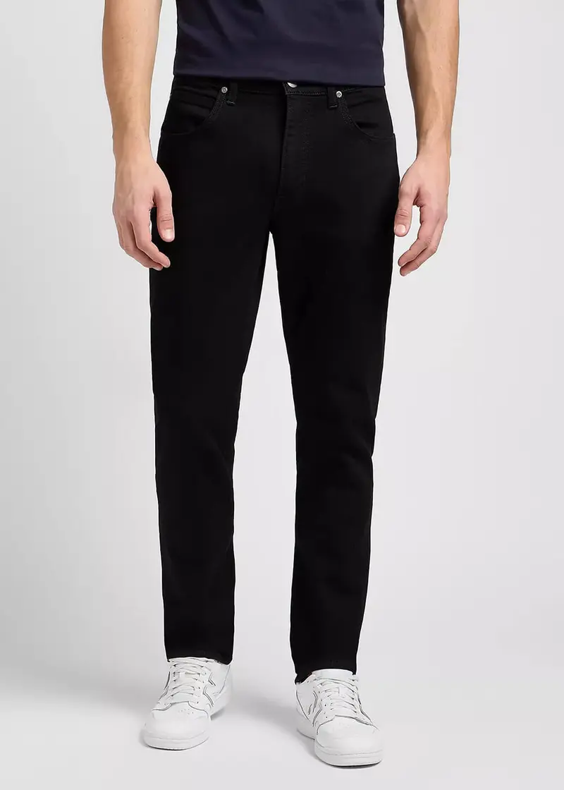 Lee Men's Brooklyn Straight Jeans Clean Black