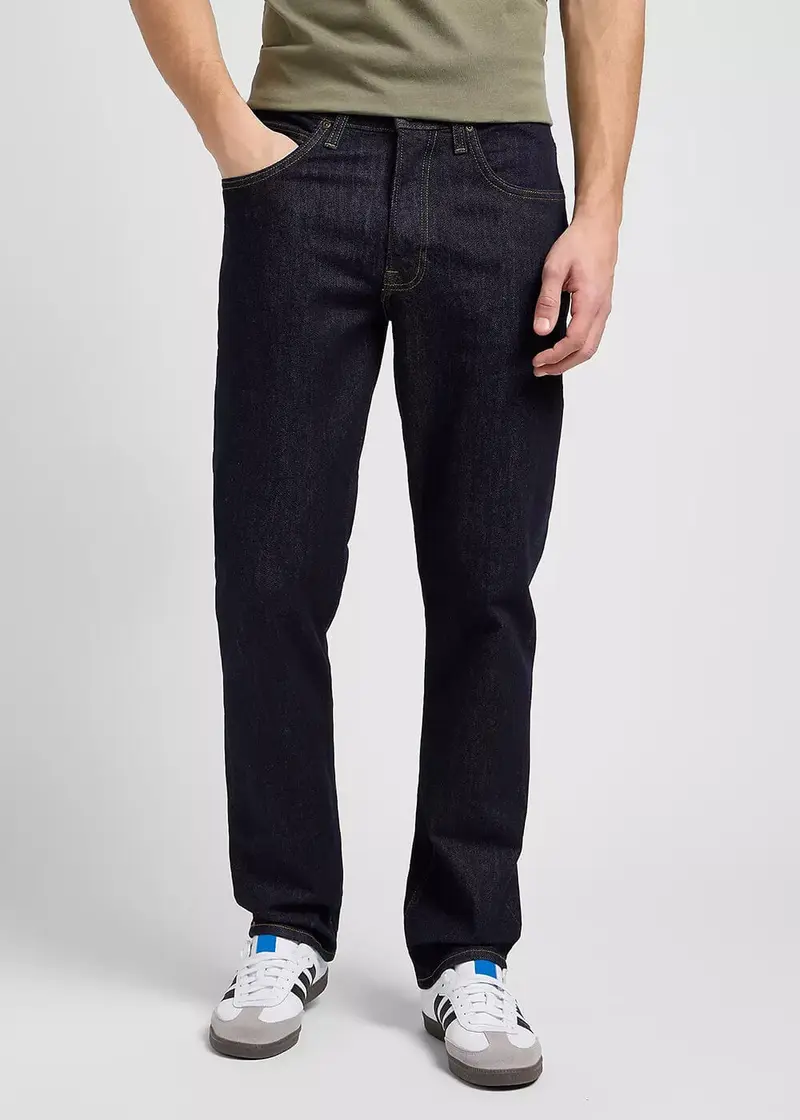 Lee Men's Brooklyn Straight Jeans Rinse Blue