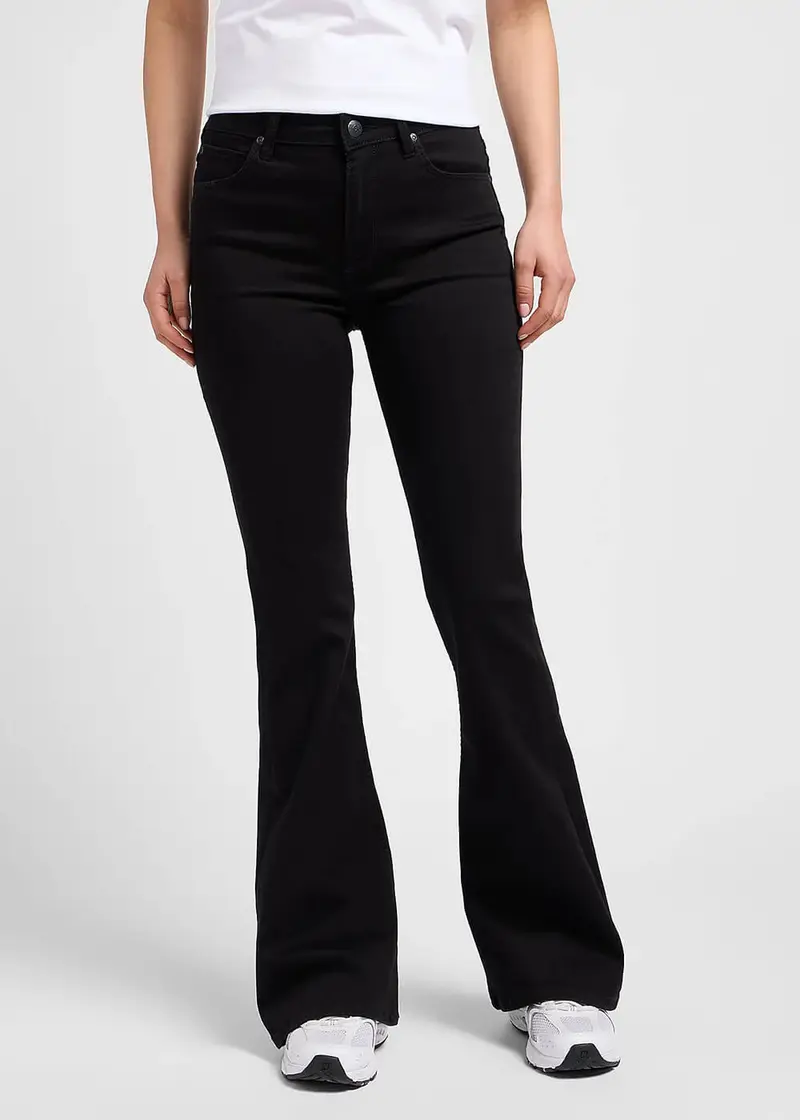 Lee Women Breese Flare Jeans Black Rinse
