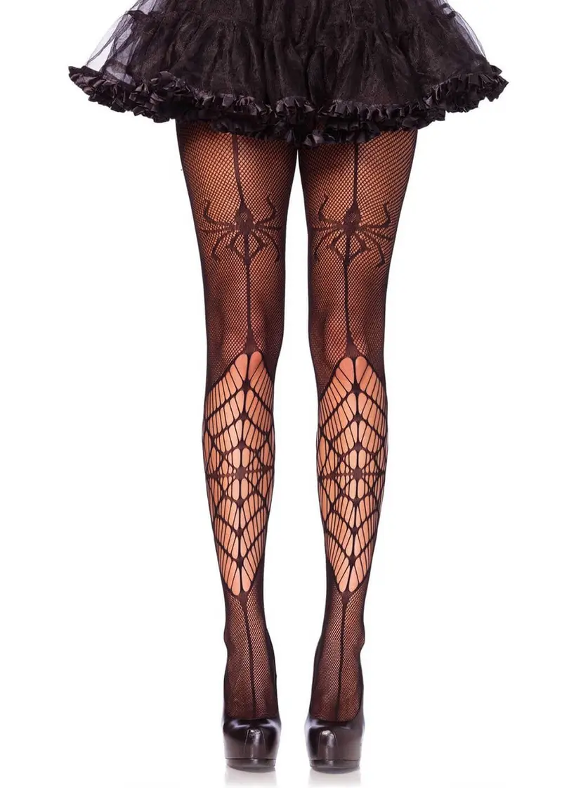 Leg Avenue Itsy Bitsy Spider Fishnet Panty Black
