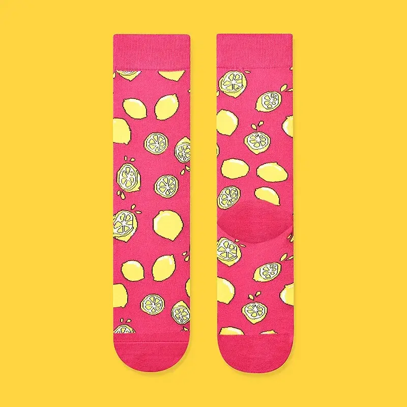 Lemon Crew Socks