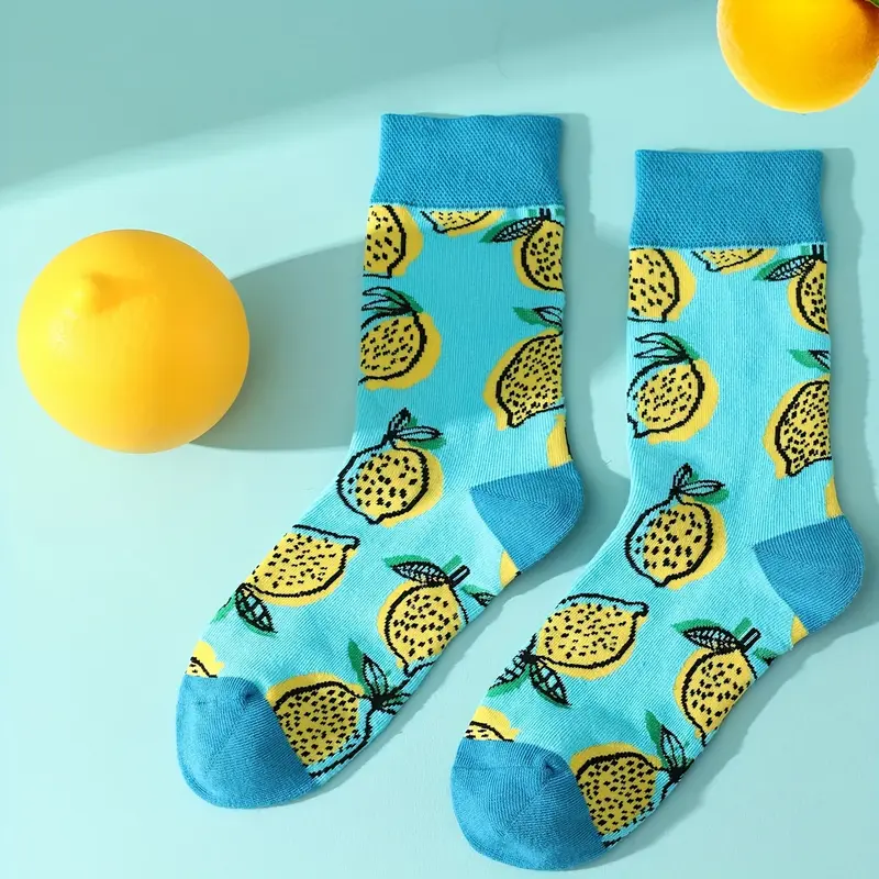 Lemon Crew Socks Gift Box