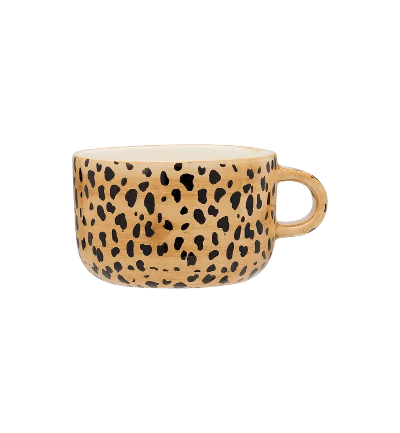 Leopard mug cappuchino