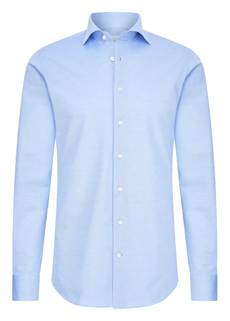 Lichtblauw knitted shirt