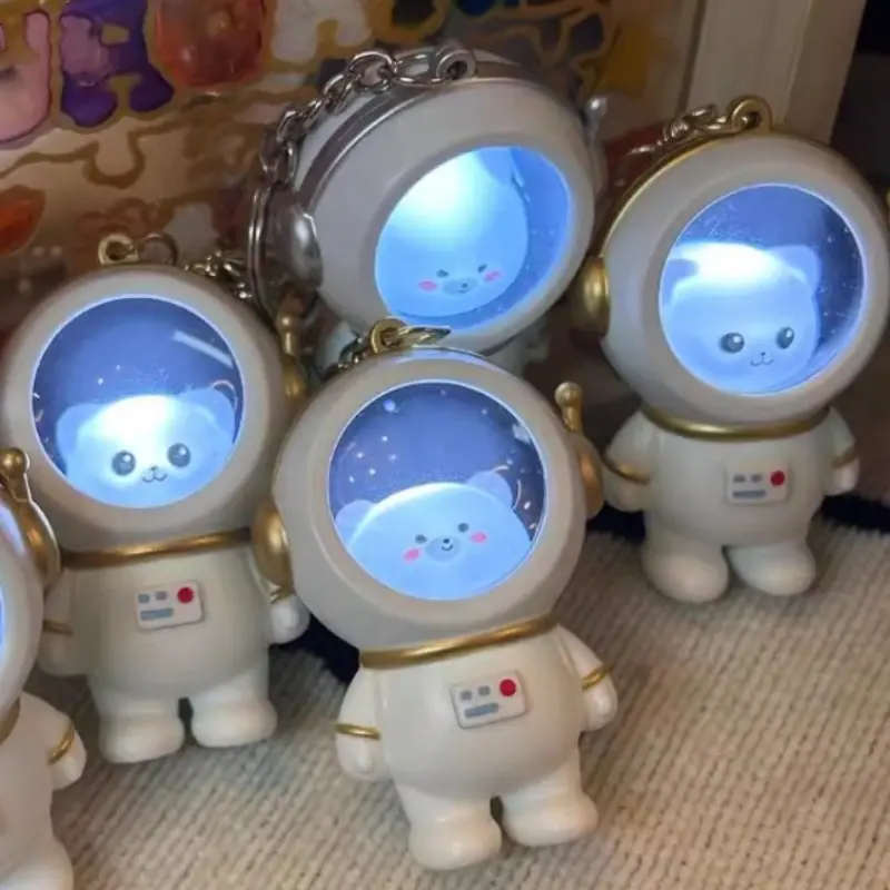 Light Up Astronaut Animal Keychain (4 Designs)