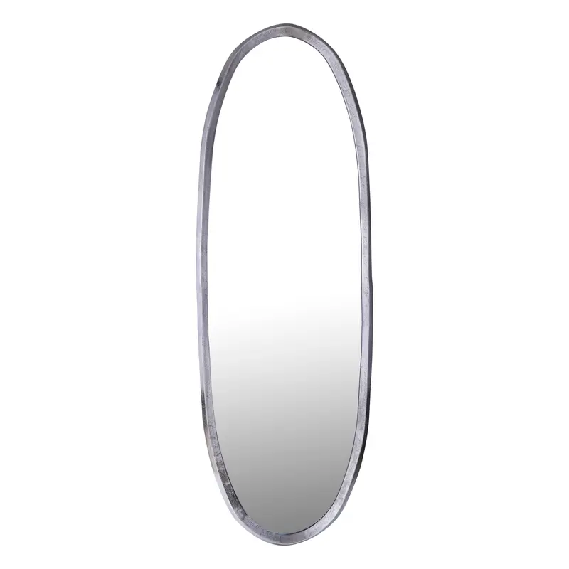 Limera Nickel Alu Oval Mirror Irregular Border L 61x3.5x178cm PTMD