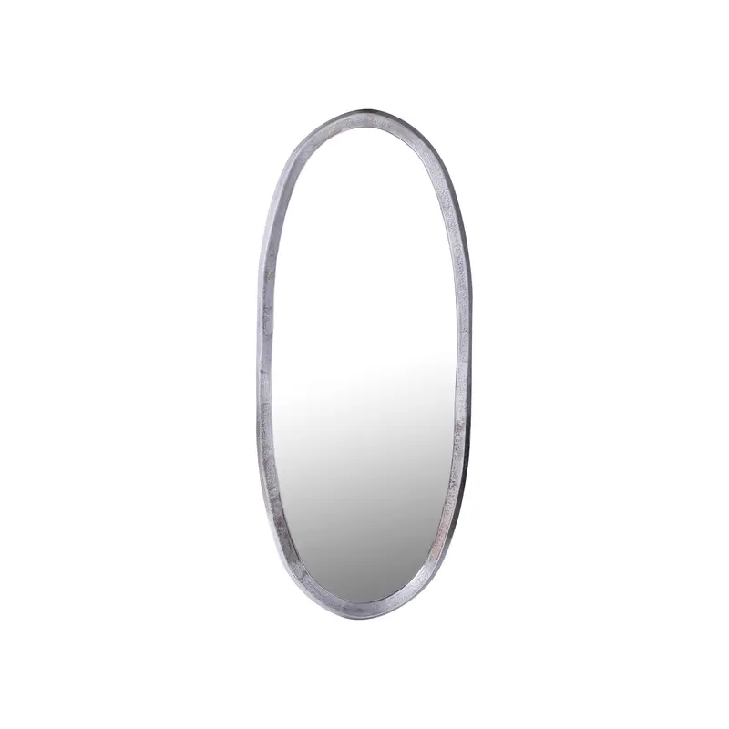 Limera Nickel Alu Oval Mirror Irregular Border S 50x3.5x120cm PTMD