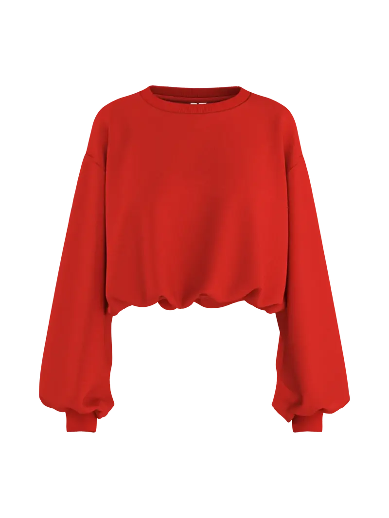 Linea ballon sweater red