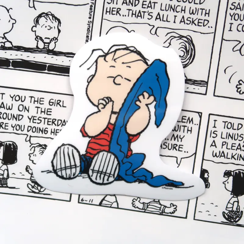 Linus van Pelt Vinyl Sticker // Linus from Snoopy/Peanuts comics Glossy Vinyl Sticker