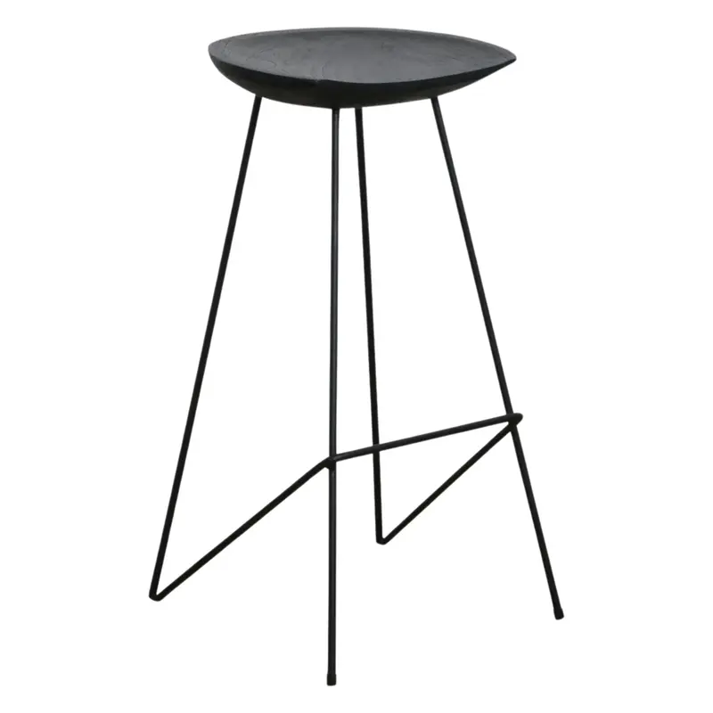 Loft Barkruk Zwart Raw Materials
