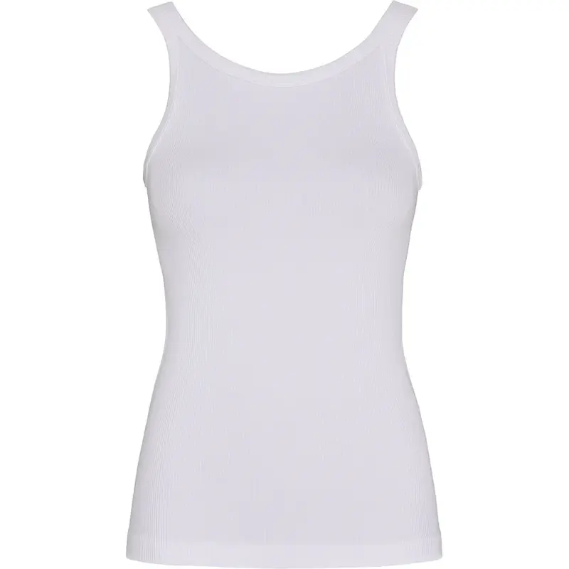 Lone Rib Tank Top 1CC971 Bianco