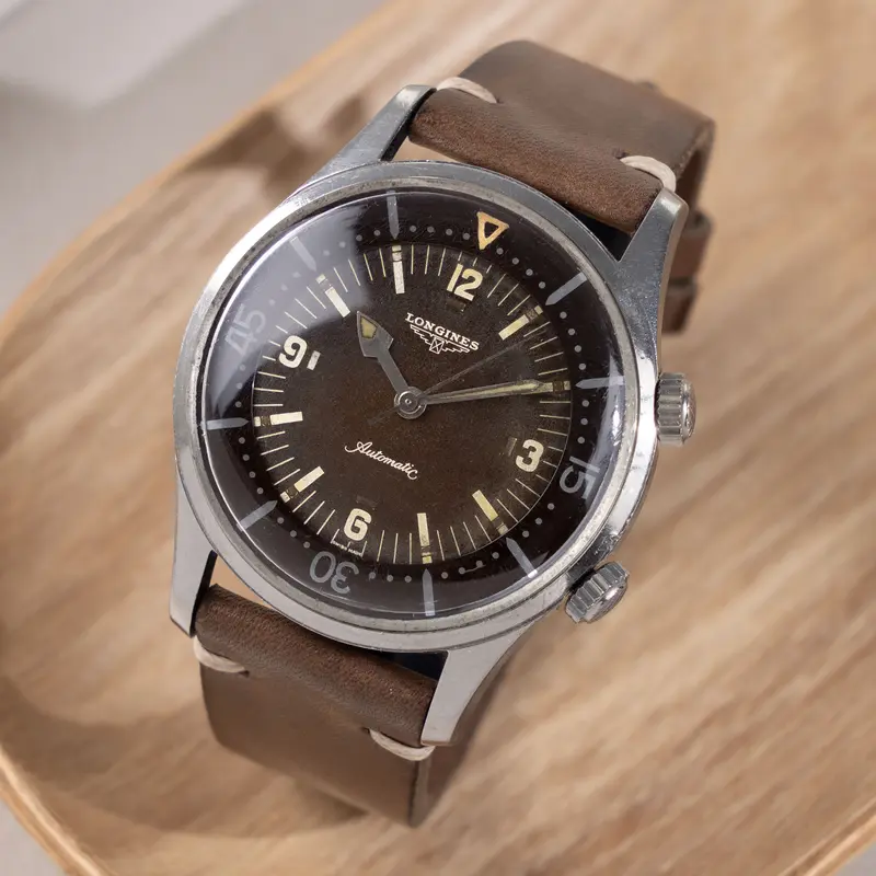 Longines Legend Diver 7150-1 mit tropischem Zifferblatt und Super Compressor
