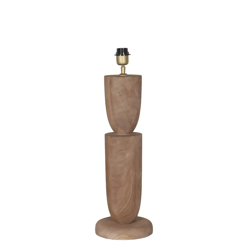 Lorinne Natural mango wood table lamp double PTMD