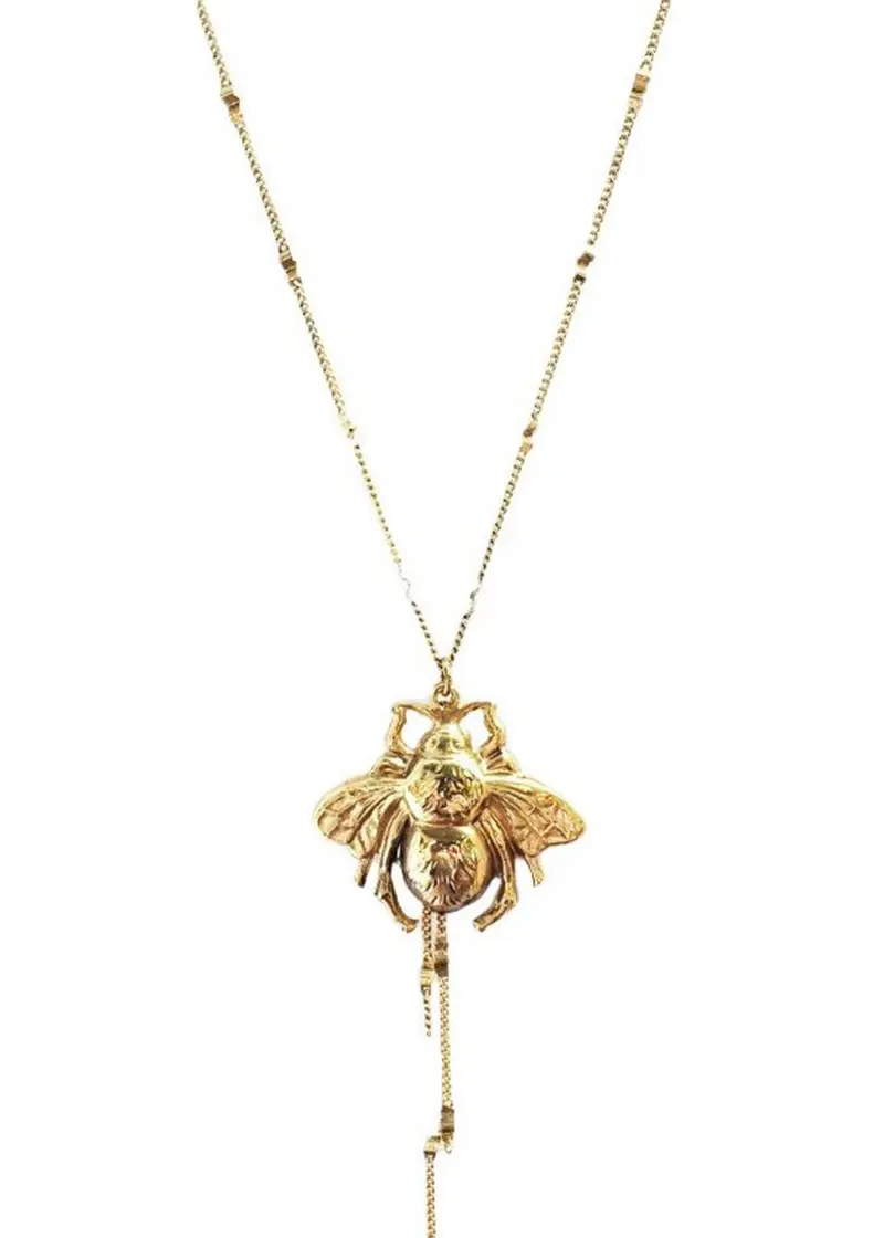 Lotta Djossou Paris Bee Necklace Gold